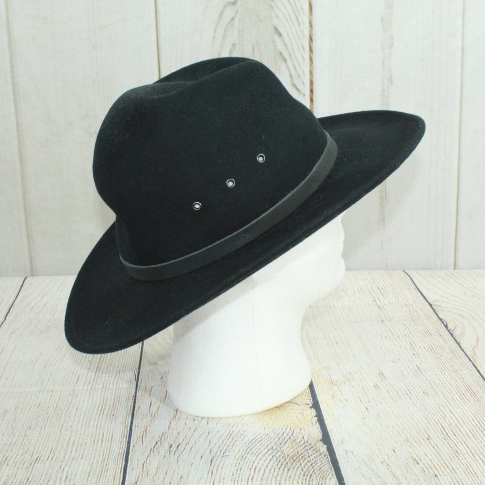 Unknown Men's Black Felt Western Hat Size L - Picture 5 of 8